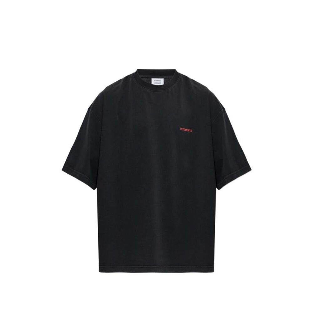 Vetements Black T-Shirts & Vests - T-Shirts Men
